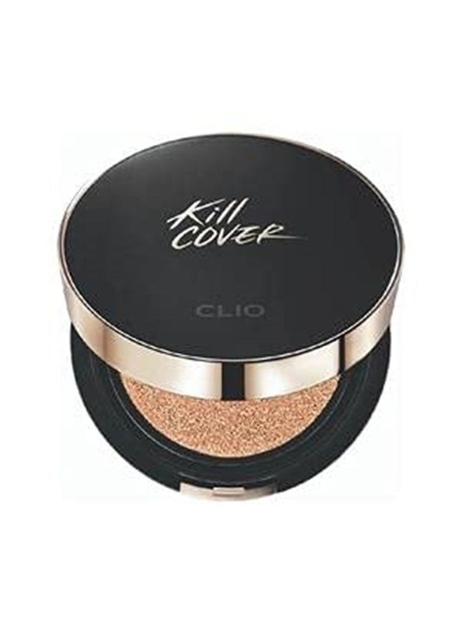 CLIO PROFESSIONAL - CLIO Kill Cover Fixer Cushion | Makeup Base and Fixer, Long Lasting, Full Coverage with Matte Finish for Sensitive Skin Types (0.53 oz) (4 GINGER) - Image 1