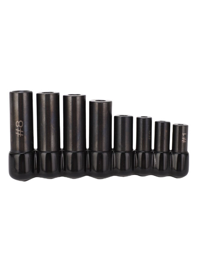 8Pcs Tap Socket Set Metric Standard 70500 1/4in 3/8in Drive with Bracket for Automobile Maintenance - Image 4