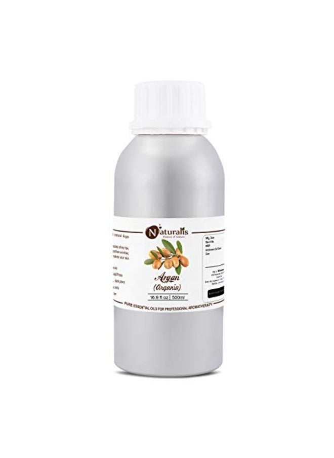 Naturalis Essence Of Nature Pure Cold Pressed Moroccan Argan Oil For Hair, Skin, Anti-Ageing & Face Care - 500Ml  - Image 1