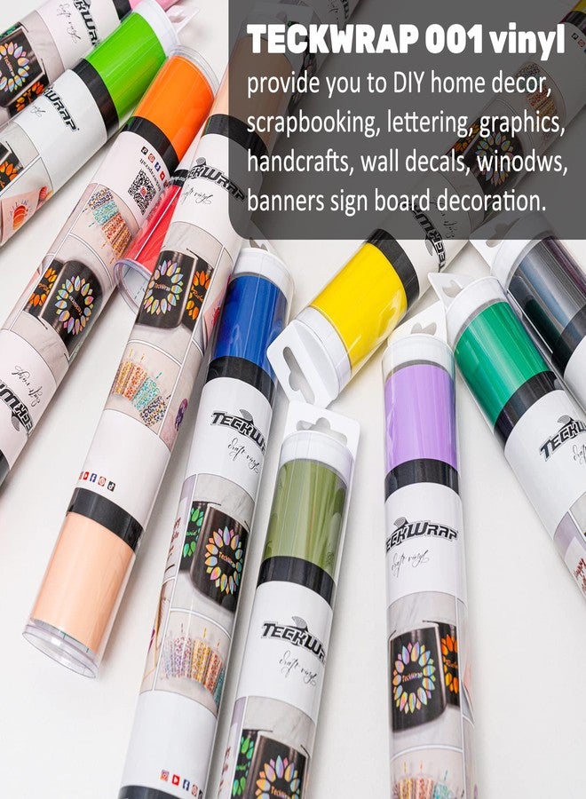 TECKWRAP 001 Vinyl Glossy Permanent Adhesive Vinyl for Craft Decal Projects 12" x 10ft, Glossy Ink Black - Image 5