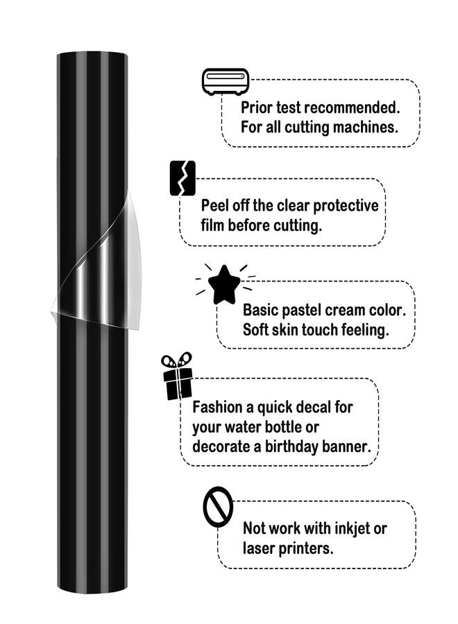 TECKWRAP 001 Vinyl Glossy Permanent Adhesive Vinyl for Craft Decal Projects 12" x 10ft, Glossy Ink Black - Image 2