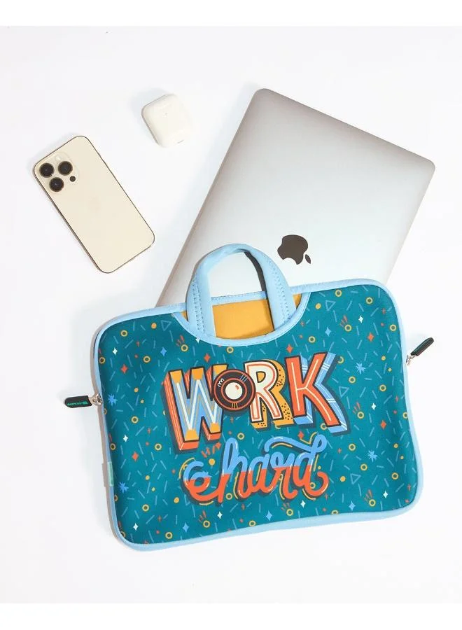 Chumbak  Work Hard Laptop Sleeve - 13.3”  | Best Price UAE