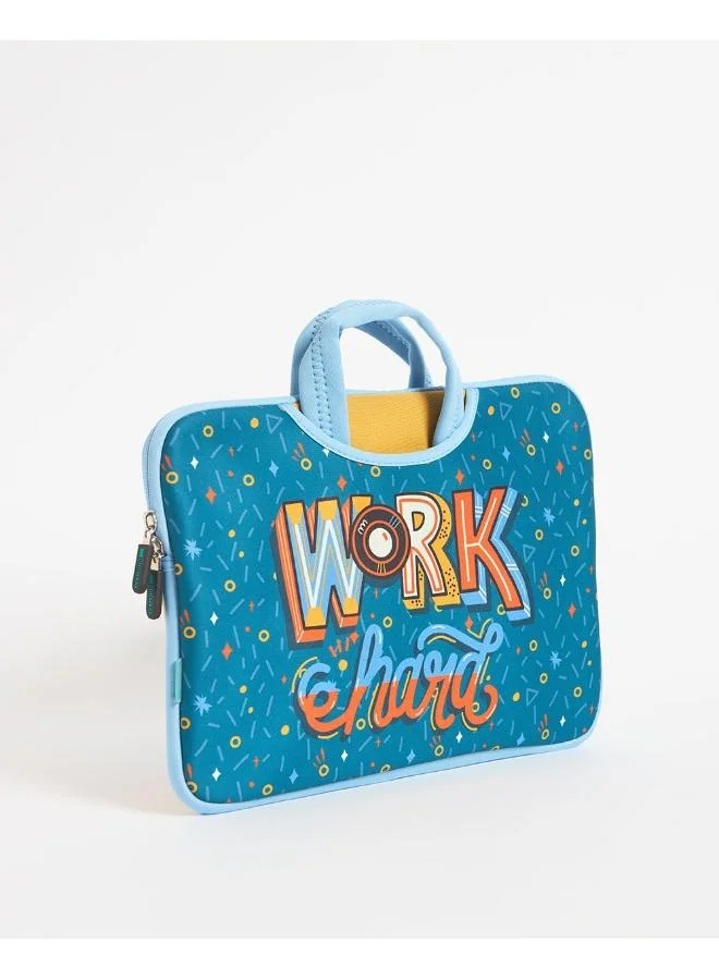 Chumbak  Work Hard Laptop Sleeve - 13.3”  | Best Price UAE