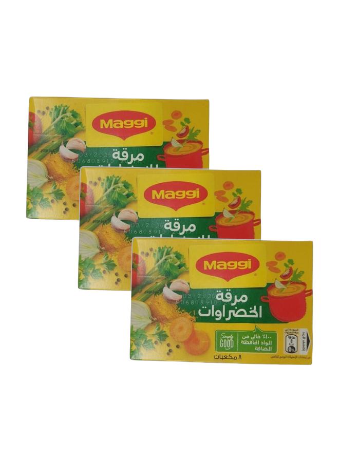 ماجي مرق الخضار ماجي 72 جرامًا عبوة من 8 قطع (عبوة من 3 قطع) - Image 1
