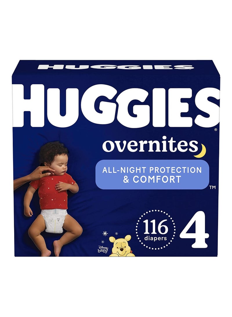 HUGGIES Overnites Nighttime Baby Diapers Size 4