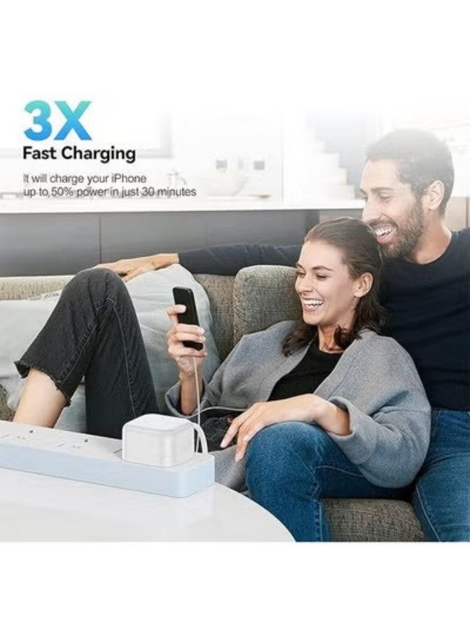 IPhone 20W Fast Charger with Type C Cable for  iPhone 16/16 Plus/16 Pro/16 Pro Max/15 Series,iPad Pro/mini 6, MacBook Pro/Air, Samsung S24 Ultra, Huawei P60, etc  - Image 2
