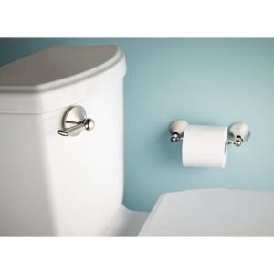 Moen YB5208BN Wynford Double Post Pivoting Toilet Paper Holder, Brushed Nickel - Image 2