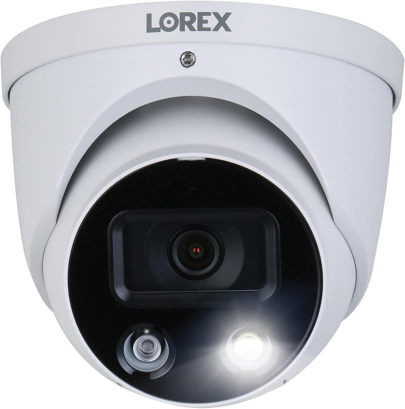 Lorex Outdoor 4K IP Add-On Metal Dome Security Camera | NVR Add-On | Smart Motion Detection | 2-Way Talk | Color Night Vision | IP67 Waterproof | Requires Recorder - Image 1