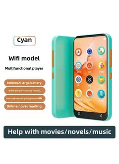 Mp4wifi Can Surf The Internet Bluetooth Mp3 Reading Novels P3 Player Walkman Student Version Mp6 Super Bz-Body Color:▓ Cyan [wifi Internet Access + Supports Bluetooth + High-definition Color Screen] ░-Memory Capacity:▓8g Body Memory + 32g Memory Card - Official Standard Configuration░