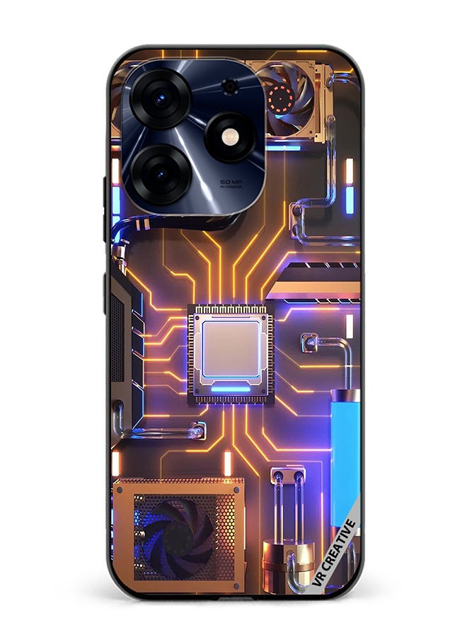 VR CREATIVE Protective Case Cover For Tecno Spark 10 Pro Server Design Multicolour - Image 1