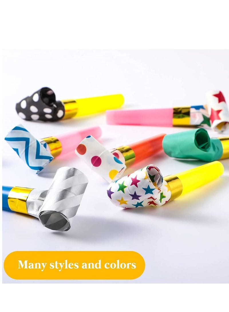 Blowouts Noisemakers Funny Party Blowers Musical Horns Colorful Paper Whistles Supplies Decorative Toys Random Color - Image 5