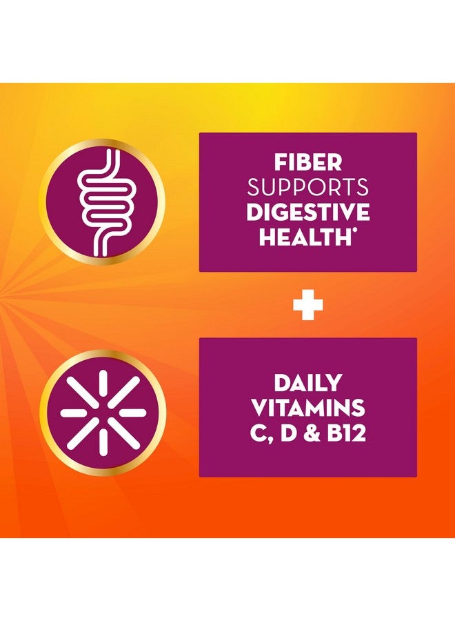 Health & Household Metamucil 4-In-1 Fiber + Vitamins C, D, & B12, Fizzy Fiber Powder, Psyllium Husk Fiber Supplement For Digestive Health, With Vitamins C & D For Immune Health, Vitamin B12, Citrus Flavored, 90 Servings - Image 2