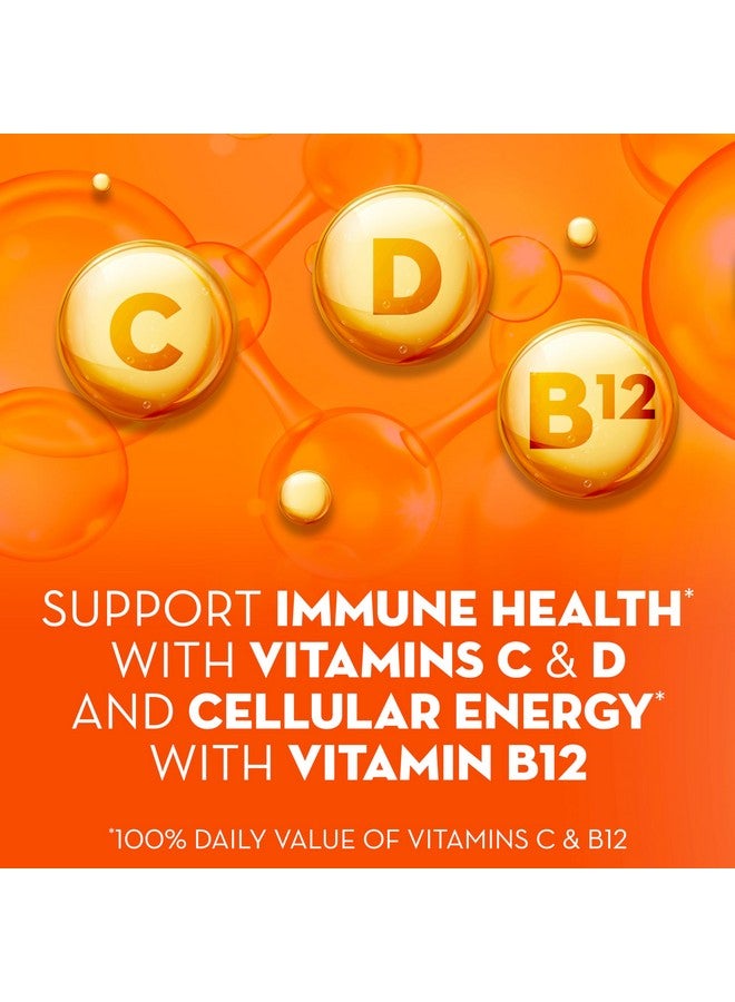 Health & Household Metamucil 4-In-1 Fiber + Vitamins C, D, & B12, Fizzy Fiber Powder, Psyllium Husk Fiber Supplement For Digestive Health, With Vitamins C & D For Immune Health, Vitamin B12, Citrus Flavored, 90 Servings - Image 4