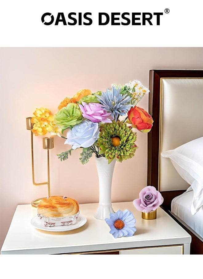 OASIS DESERT Colorful Artificial Flowers Combination Box Set Fake Flowers DIY Wedding Decoration Fake Flowers Home Decoration Indoor Artificial Flowers  - Image 4