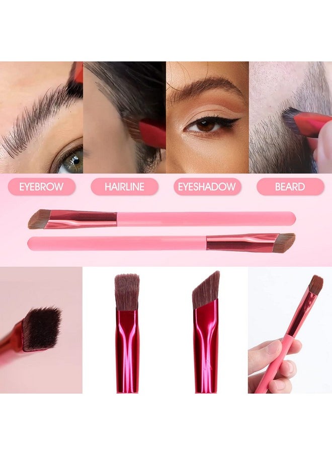 LSxia 2Pcs Multifunction Eyebrow Brush Make Hair Like Strokes At All Eye Brow Concealer Contour Brush Professional Square Angled Eyebrow Brush For Eye Brow Makeup  - Image 4