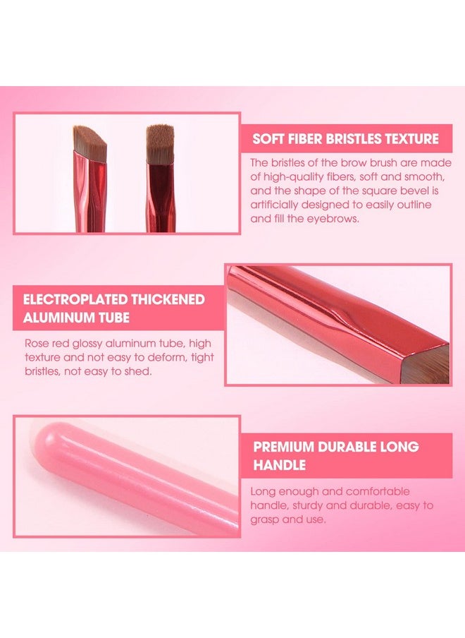 LSxia 2Pcs Multifunction Eyebrow Brush Make Hair Like Strokes At All Eye Brow Concealer Contour Brush Professional Square Angled Eyebrow Brush For Eye Brow Makeup  - Image 3