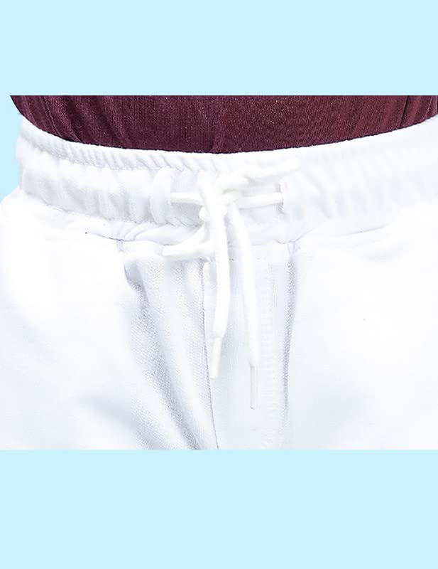 Nusyl Boys Solid Shorts for Kids | Soft Cotton Blend | Comfortable Fit | Casual Daily Wear | 2-16 Years | White - Image 4