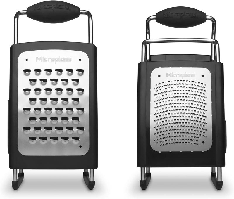 Microplane Four Sided Stainless Steel Ultra-Sharp Multi-Purpose Box Grater - Slicer, Fine, Ribbon, and Extra Coarse Blade Styles - Image 3
