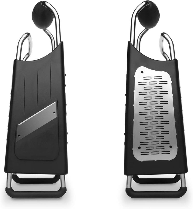 Microplane Four Sided Stainless Steel Ultra-Sharp Multi-Purpose Box Grater - Slicer, Fine, Ribbon, and Extra Coarse Blade Styles - Image 4