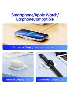 MMG 15 watt 3-in-1 MagSafe Wireless Charger With Charging Stand Compatible With iPhone 15 /14 /13 /12 Series, Apple Watch, Airpods 3 & Airpods pro  - Image 4