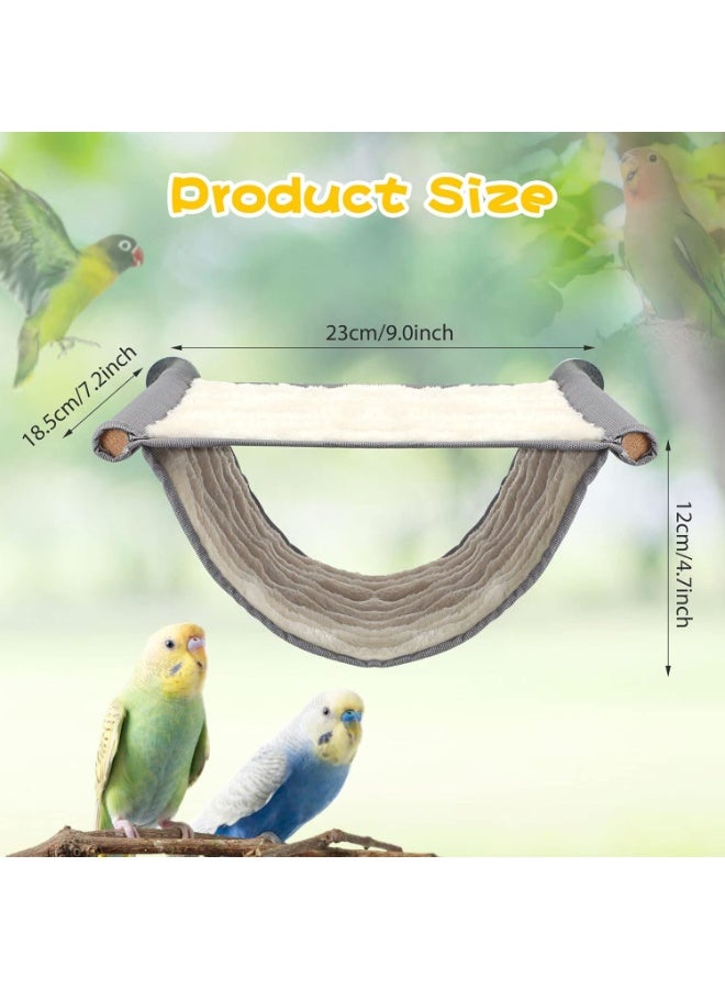 Soofam Bird Nest Bed Hanging Hammock Snuggle Hut Parrot House Tent Toy Bird Cage Perch for Parakeet Budgies Cockatiels Lovebird Cockatoo Finch Hamster Chinchilla Guinea Pig - Image 2
