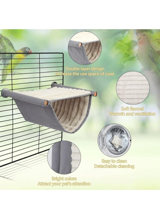 Soofam Bird Nest Bed Hanging Hammock Snuggle Hut Parrot House Tent Toy Bird Cage Perch for Parakeet Budgies Cockatiels Lovebird Cockatoo Finch Hamster Chinchilla Guinea Pig - Image 4