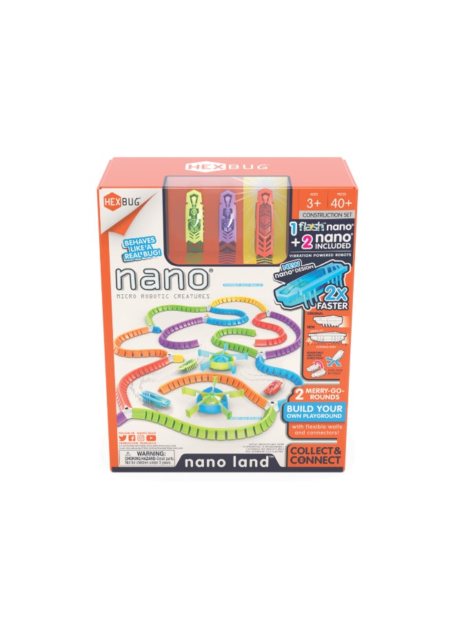 Hex Bug HEXBUG Flash Nano Nano Land - Colorful Sensory Playset for Kids - Mold Your own Playground - Over 40 Pieces and Batteries Included - Multicolor - Image 2
