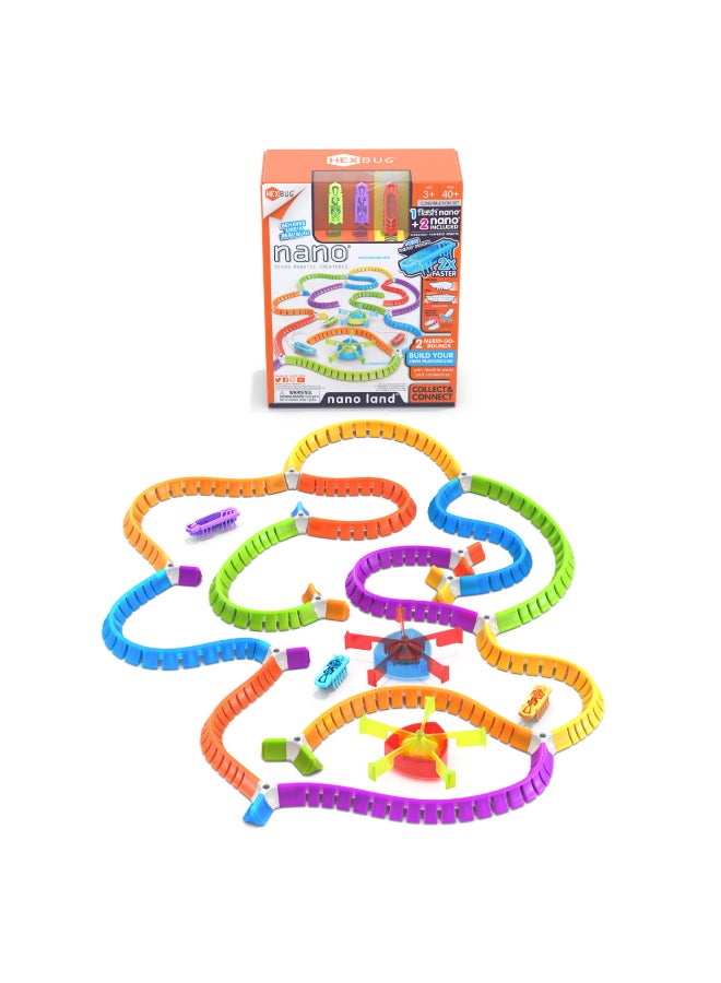Hex Bug HEXBUG Flash Nano Nano Land - Colorful Sensory Playset for Kids - Mold Your own Playground - Over 40 Pieces and Batteries Included - Multicolor - Image 1