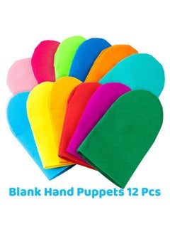WATINC WATINC 12Pcs Hand Puppet Making Kit for Kids Art Craft Felt Sock Puppet Toys Creative DIY Make Your Own Puppets Pompoms Storytelling Role Play Party Supplies Christmas Gift for Girls Boys  - Image 3