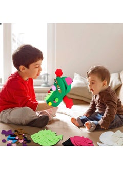 WATINC WATINC 12Pcs Hand Puppet Making Kit for Kids Art Craft Felt Sock Puppet Toys Creative DIY Make Your Own Puppets Pompoms Storytelling Role Play Party Supplies Christmas Gift for Girls Boys  - Image 5