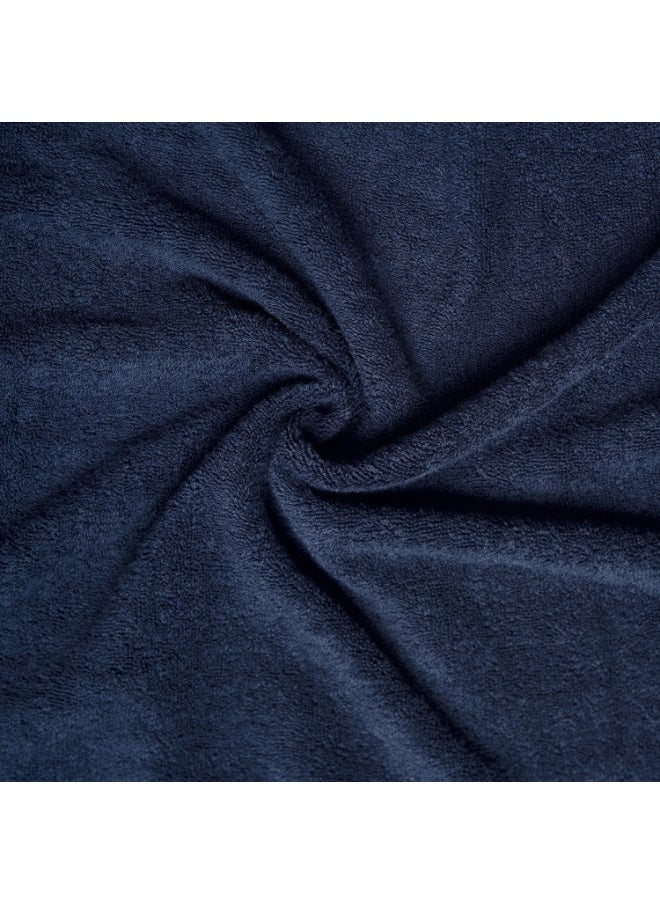 Aten Homeware ATEN Homeware 3 Piece Egyptian Cotton Bath Towels Set - 1 Extra Large Hand Towel 50 x 90 cm and 2 Face Towels 30 x 30 cm - Super Soft & Highly Absorbent, Quick Dry Towels (Navy)  - Image 2