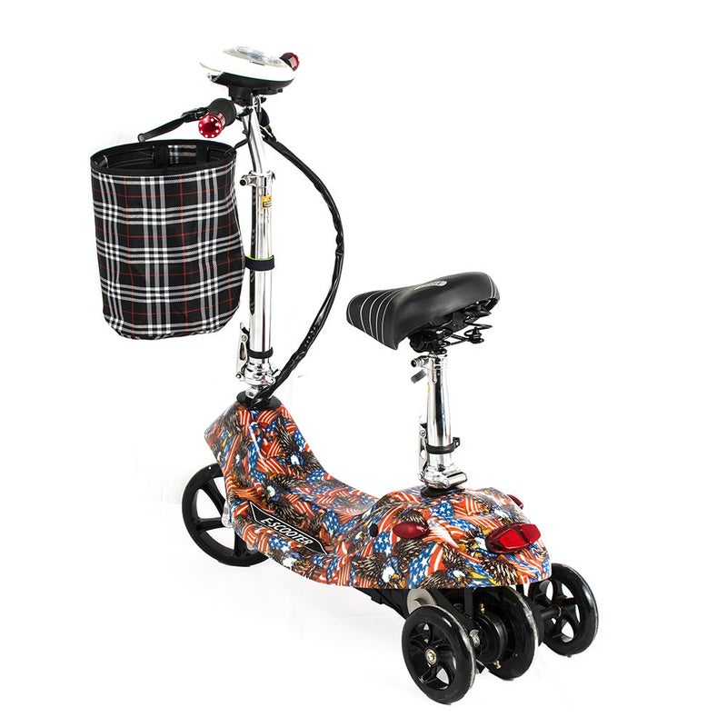 دريم لاند سكوتر كهربائي بسلة وكرسي للأطفال - كابتن امريكا - BD-0083A - Image 3