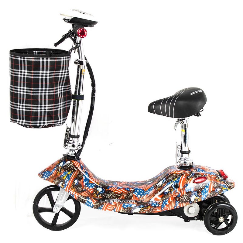 دريم لاند سكوتر كهربائي بسلة وكرسي للأطفال - كابتن امريكا - BD-0083A - Image 2