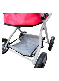 UKR 2-in-1 Doll Pram Stroller for Girls – Foldable Pushchair with Adjustable Canopy & Storage Basket, Fits Dolls up to 42 cm - pzsku/ZC58193B1E5489EDD5A69Z/45/_/1735565149/3a768eb7-3537-463b-b0ff-bf39f939372c