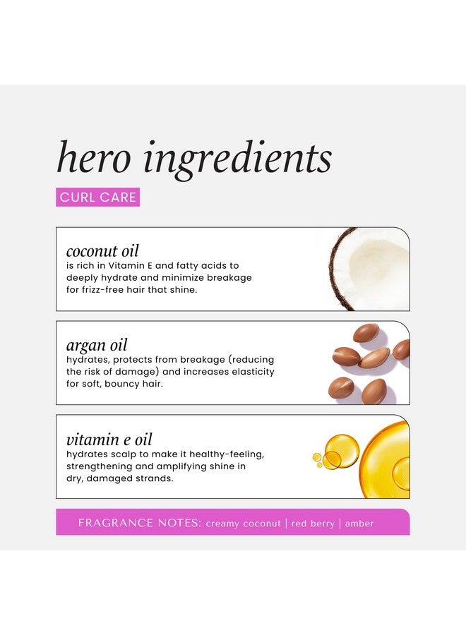 هاسك مجموعة شامبو وبلسم HASK CURL CARE بزيت جوز الهند والأرجان، للشعر المجعد، نباتي، آمن على اللون، خالٍ من الغلوتين والكبريتات والبارابين وخالٍ من القسوة - شامبو واحد وبلسم واحد - Image 5