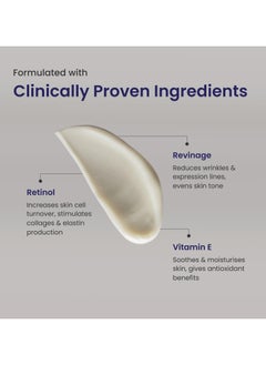 RE' EQUIL 0.5% Retinol Night Cream | Makes Skin Youthful & Smooth | Prevents Fine Lines & Wrinkles | Unisex | All Skin Types | 30G  - Image 1