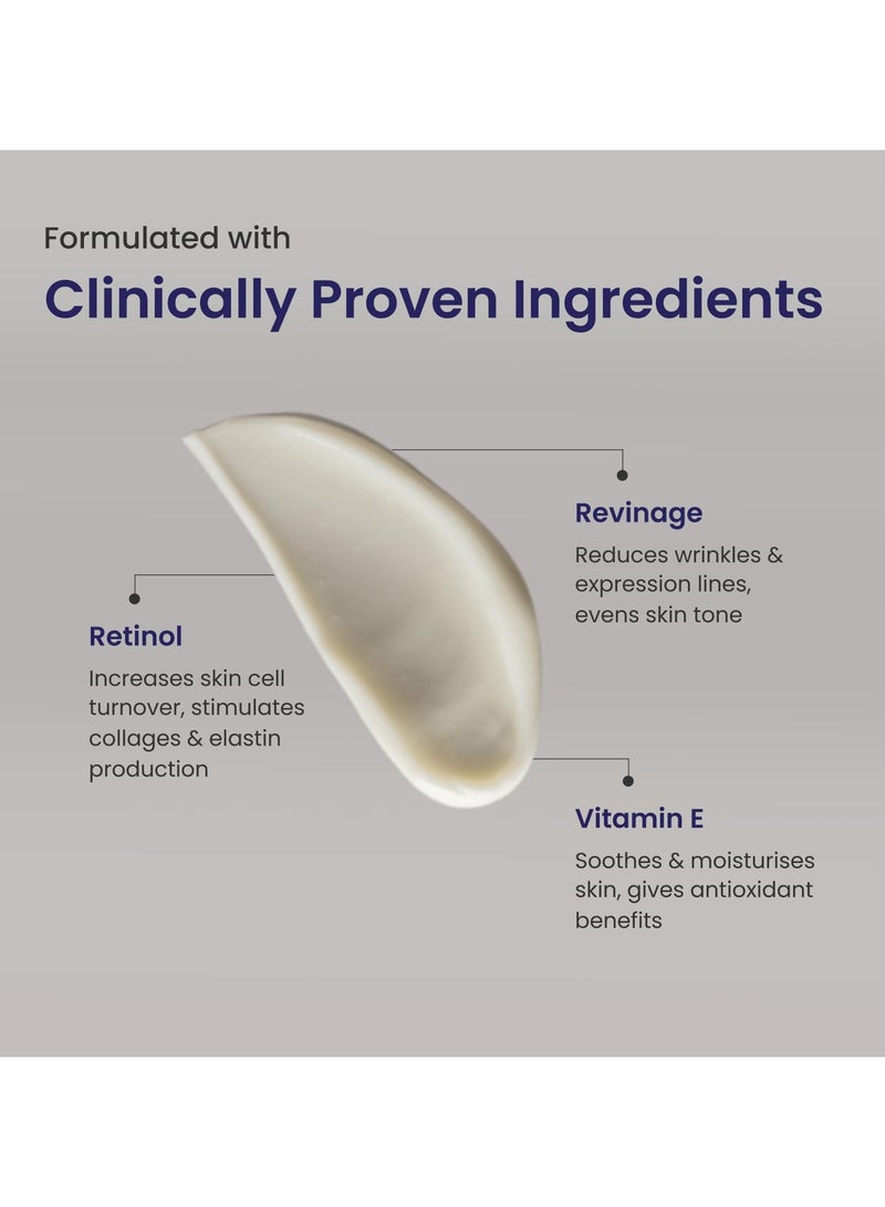 RE' EQUIL 0.5% Retinol Night Cream | Makes Skin Youthful & Smooth | Prevents Fine Lines & Wrinkles | Unisex | All Skin Types | 30G - Image 1