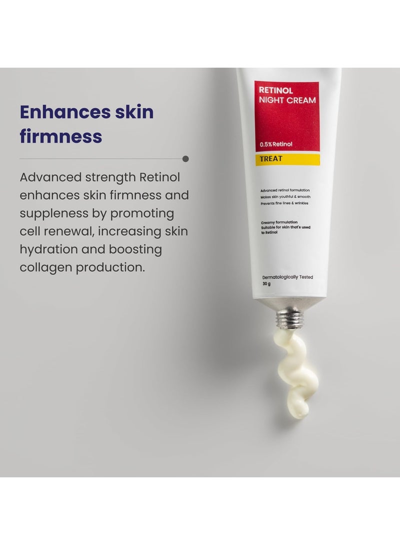 RE' EQUIL 0.5% Retinol Night Cream | Makes Skin Youthful & Smooth | Prevents Fine Lines & Wrinkles | Unisex | All Skin Types | 30G - Image 2