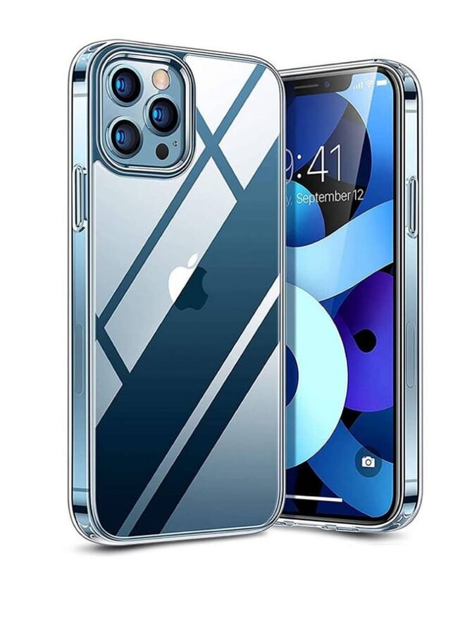 Raxoom Protective Silicone Case Cover For Apple Iphone 12 Pro Clear
