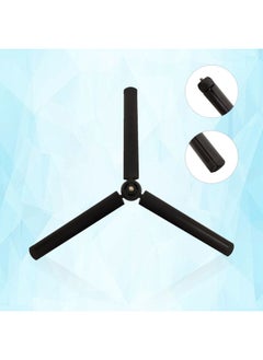 Generic S150 Metal Tripod Selfie Stick Extended Sports Live Support Frame Extension Rod Sports Camera Accessories-Color:Black  - Image 1