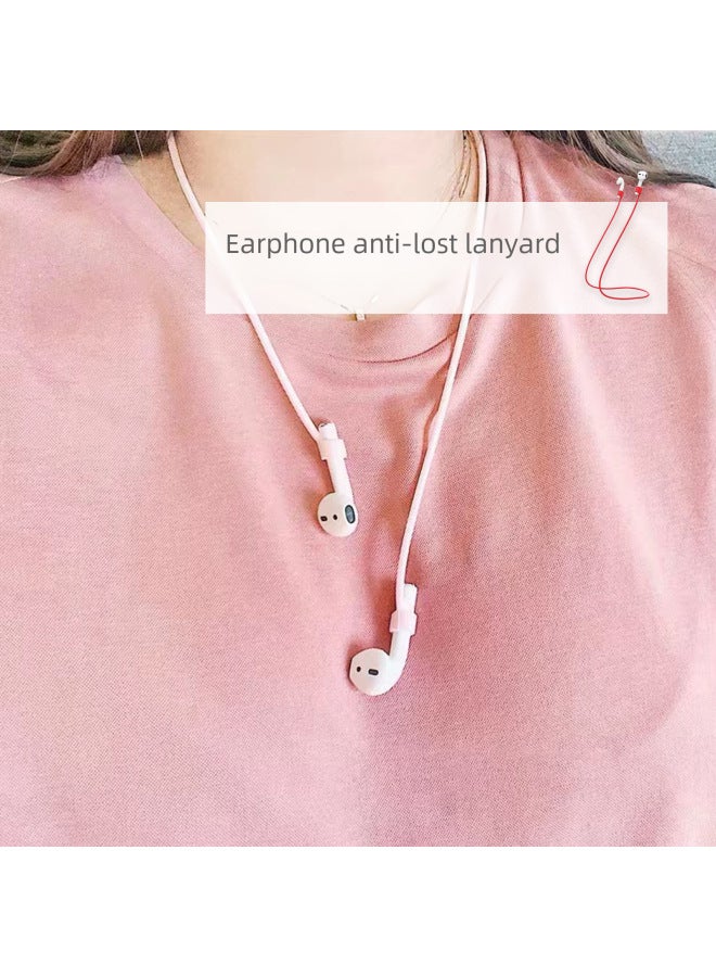 Anti-loss Silicone Magnetic Absorption Earphone Lanyard Wireless Bluetooth Headset Accessories Suitable For Airpods-Color:70cm Headphones Anti-lost Rope Pearlescent Bag Packaging-Model:Powder  - Image 2