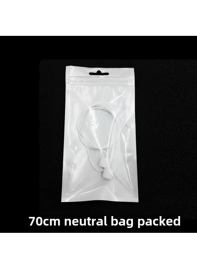 Anti-loss Silicone Magnetic Absorption Earphone Lanyard Wireless Bluetooth Headset Accessories Suitable For Airpods-Color:70cm Headphones Anti-lost Rope Pearlescent Bag Packaging-Model:Powder  - Image 1
