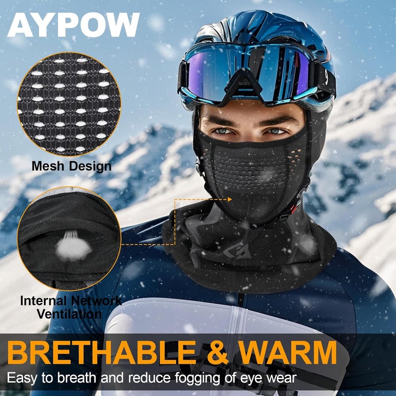 AYPOW Windproof Balaclava Face Mask for Motorcycle and Skiing - Image 2