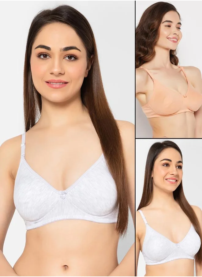 كلوفيا Clovia Set of 2 - Non-Padded Non-Wired Full Cup T-Shirt Bra