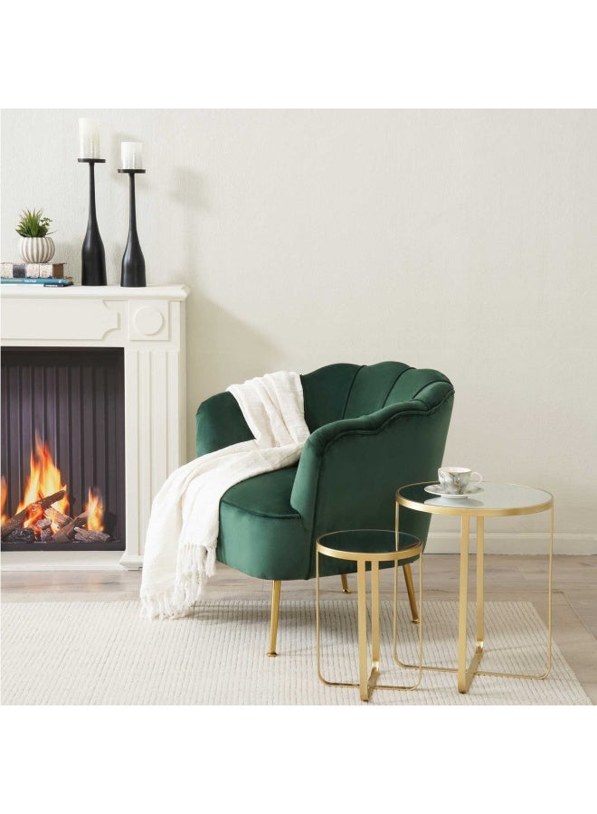 Pan Home Tryne Accent Table Set Of 2 Mirror - Gold - Image 1