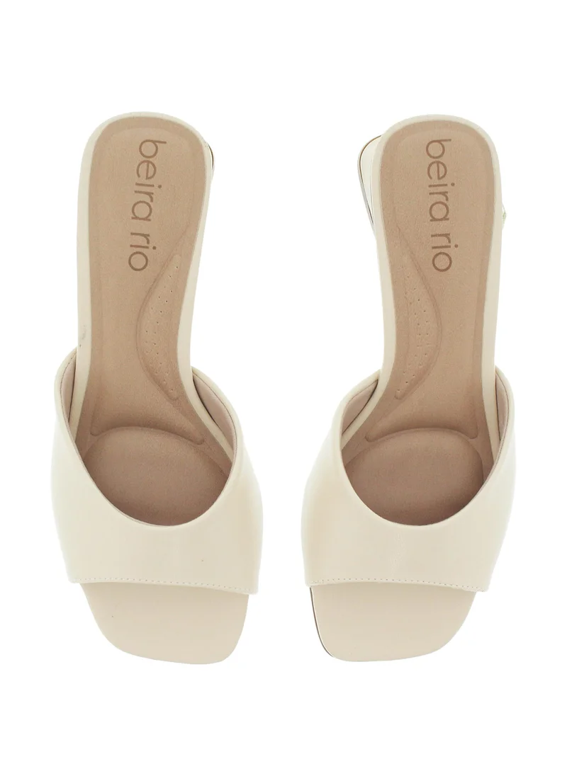 Beira Rio  Beira Rio Ladies Low Heel Sandals Beige | Made In Brazil for Women | Best Price UAE