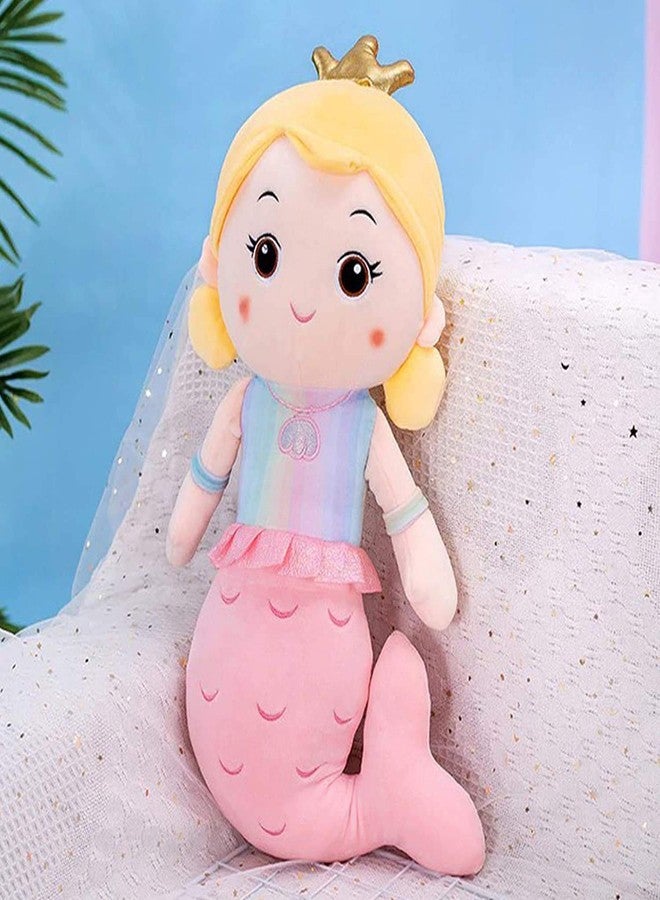 Tickles Mermaid Soft Doll Stuffed Plush Animal Toy for Kids Girls Birthday Gifts (Color: Pink Size: 60 cm) - Image 5