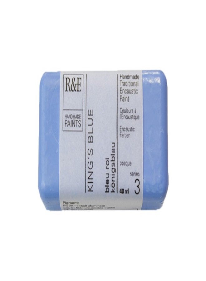 R&F Encaustic Paint, 40ml, King's Blue - Image 1
