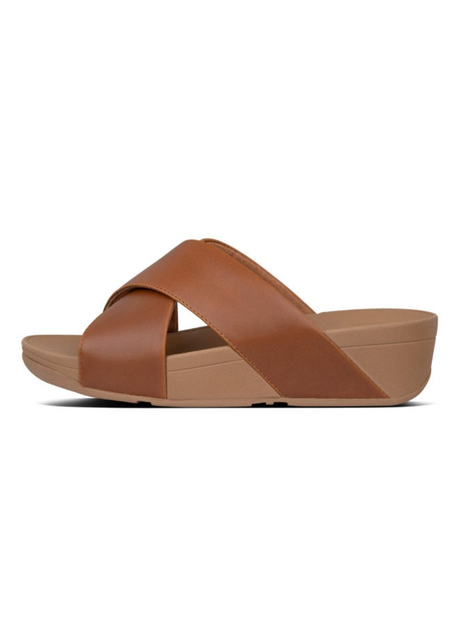 FitFlop 049-506 Fitflop Ladies Sandals Lulu Cross Slide K04592 Tan  - Image 3