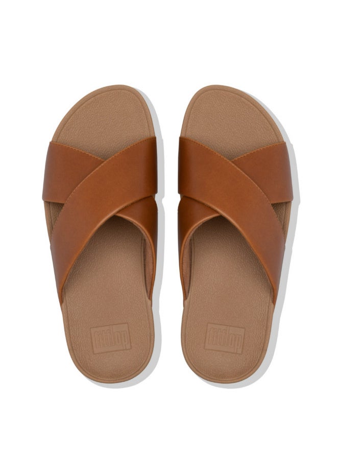FitFlop 049-506 Fitflop Ladies Sandals Lulu Cross Slide K04592 Tan  - Image 2